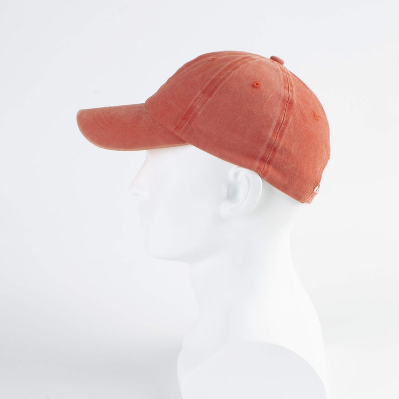 LANGZHEN Unisex Baseball Cap 100% Cotton Fits Men Women Washed Denim Adjustable Dad Hat(Orange, Large) - Image 4